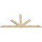 Ekena Millwork Kennewick Rough Sawn Timber Gable Bracket, Douglas Fir, 108"W x 49"H x 2"D x 6"F, 11/12 Pitch GBW108X49X0206KEN00RDF - alternate 3